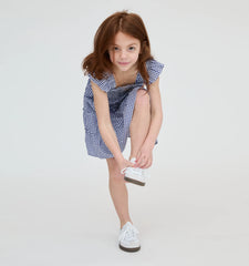 Couturebud The Tiny Ellie Nap Dress - Navy Gingham