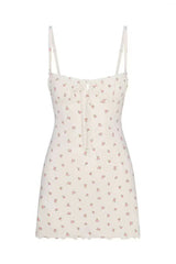 SKIMS Logo Pointelle Mini Dress