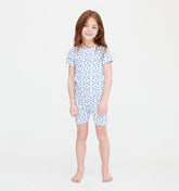 Couturebud The Tiny Short Set - White Cisco Trellis