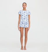 CouturebudThe Nina Pajama Set - Navy Mariner's Toile