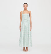 Couturebud The Anita Nap Dress - Green Provence Floral