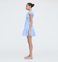 Couturebud The Gia Mini Nap Dress - Blue Stripe