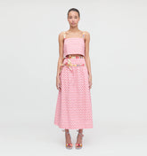 Couturebud The Faris Skirt - Pink Cala Check
