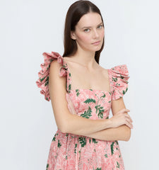 CouturebudThe Pippa Dress - Rose Calico Trellis