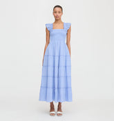 CouturebudThe Ellie Maxi Nap Dress - Bluebird Tonal Seersucker
