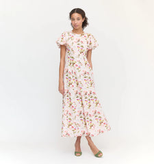 Couturebud The Dominique Dress - Pink Bluebonnet