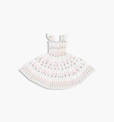 CouturebudThe Tiny Ellie Nap Dress - White Trailing Fern