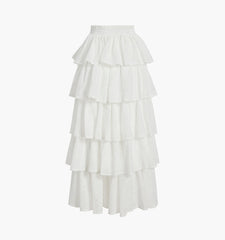 Couturebud The Eyelet Noemie Skirt - White Eyelet