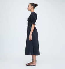 Couturebud The Ophelia Dress - Black Cotton Voile