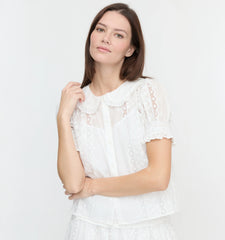 CouturebudThe Adelaide Top - White Broderie Voile