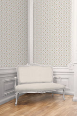 Couturebud Paperweave Wallpaper - Pastel Trellis