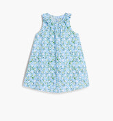 Couturebud The Tiny Noelle Dress - Blue Basketweave Vine