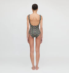 Couturebud The Tessa One Piece - Black Cisco Trellis