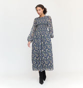 Couturebud The Ruby Nap Dress - Navy Bluebonnet