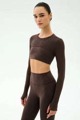Amelia Airweight Lite Shrug - Dark Chocolate