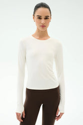 Airweight Lite Long Sleeve Waist Length - White