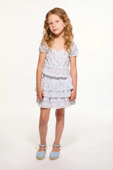 Girls Ottie Floral Striped Top