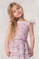 Little Girls Re-Edition Caspia Floral Top