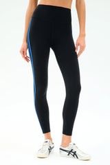 Ella High Waist Airweight 7/8 Black/Classic Blue