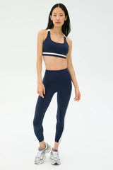 Miles High Waist Rigor 7/8 - Indigo/White