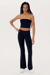 Hazel Airweight Crop Bandeau - Black