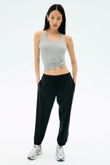 Ashby Rib Tank - Lt. Heather Grey