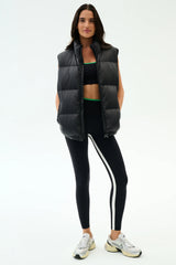 Summit Nylon Puffer Vest - Black