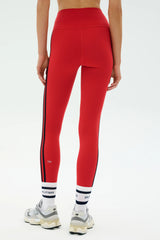 Ella High Waist Airweight 7/8 - Pirate Red/Indigo