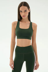 Lexi Rigor Bra - Military/Blush
