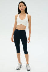 Airweight Bra with Ruching - White