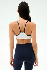 Loren Seamless Bra - White/Indigo