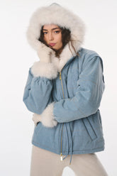 Couturebud x MAX&MOI Deva Denim Convertible Jacket