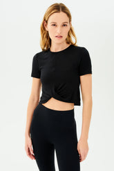 Daisy Jersey Tee - Black