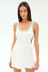 Martina Rigor Color Block Dress - White/Spearmint