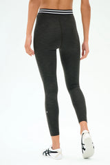 Bailey Active Rib High Waist 7/8 - Heather Graphite