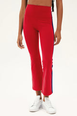Raquel High Waist Crop - Pirate Red/Indigo