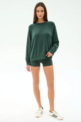 Andie Fleece Sweatshirt - Military