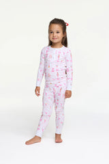 Couturebud x Roller Rabbit Kids Sugarplum Lattice Pajamas