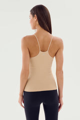 Loren Seamless Waist Length Tank - Nude