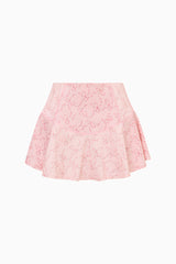 Livetta Floral Bow Print Active Skirt
