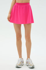 Venus High Waist Rigor Skort - Berry