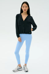 Megan Woven Nylon Jacket - Black