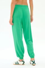 Andie Oversized Fleece Sweatpant - Spearmint