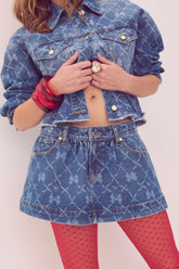 PINK x Couturebud Denim Skirt