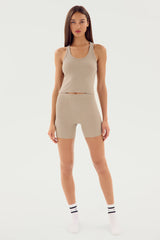 Ashby Rib Crop - Latte