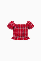 Tween Fabielle Tartan Top
