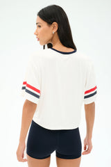 Rex Varsity Jersey V-Neck - White/59