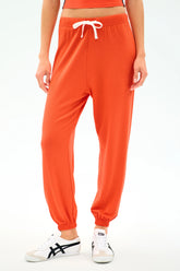 Andie Oversized Fleece Sweatpant - Valencia