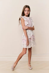 Tween Decker Mixed Print Dress