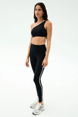 Josie Airweight One Shoulder Bra - Black/White